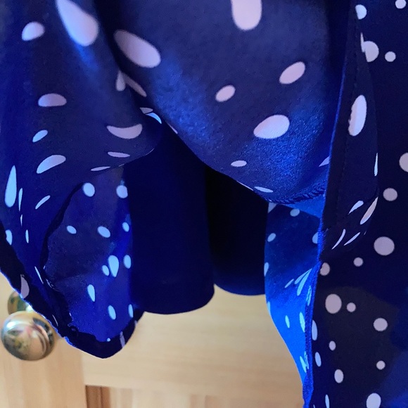 💙Forever 21 Dark Blue Polka Dot Dress - Picture 5 of 9